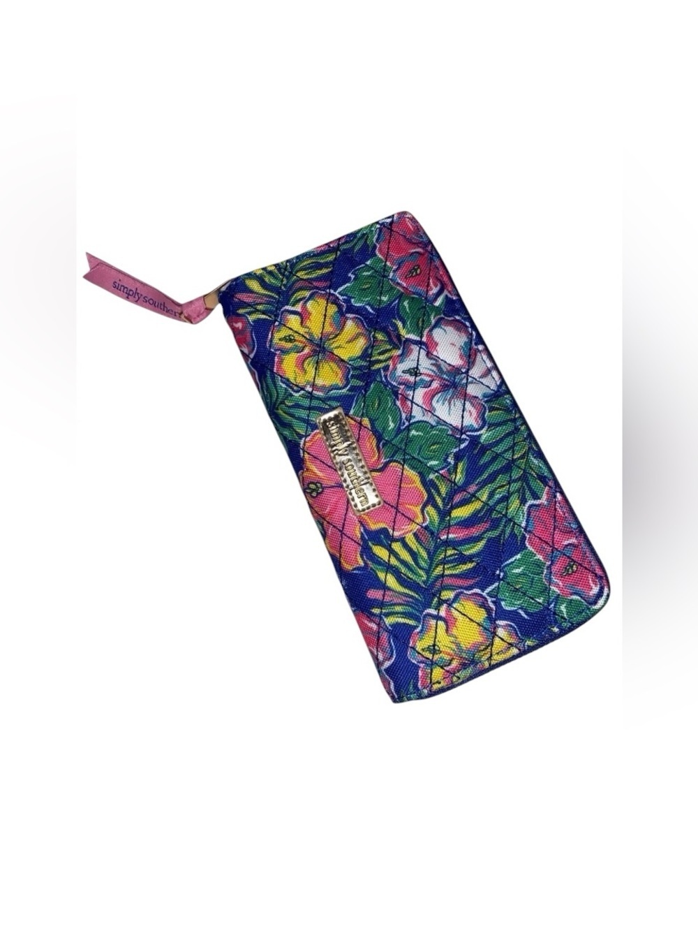 SIMPLY SOUTHERN “Tropical ID” Wallet Blue, Pink, Yellow, Green, White NWOT